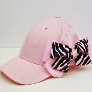 Girls PINK Kidz Cap By MAGIC HEADWEAR Big Bow